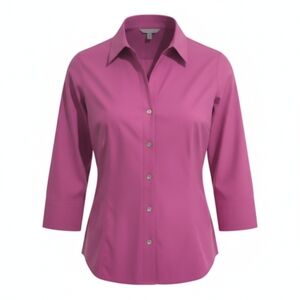 Foxcroft NO-IRON Button Down Shirt WOMEN'S 16